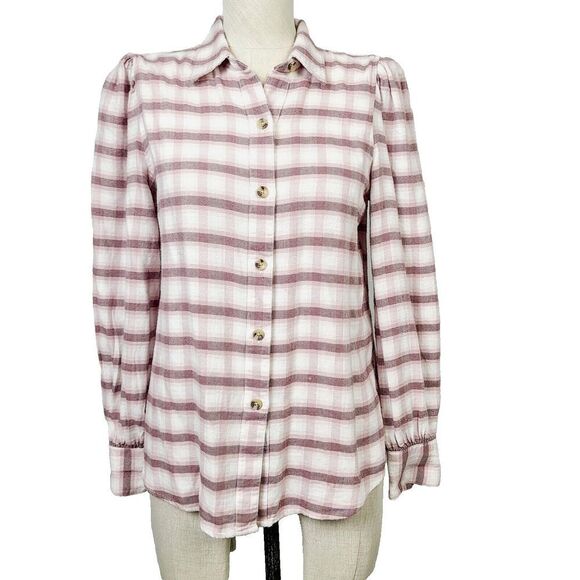 Rails Pink Plaid Button Down Shirt - Picture 1 of 9